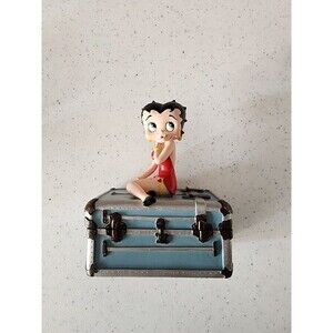 Betty Boop Sitting on Trunk Red Strapless Mini Trinket Dish 1998